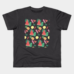 Summer Fruit Pattern Kids T-Shirt